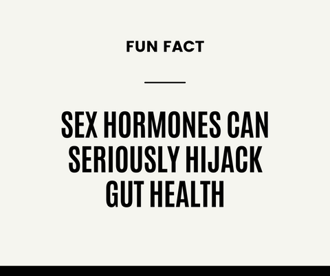 Sex hormones can hijack gut health-estrogen, progesterone