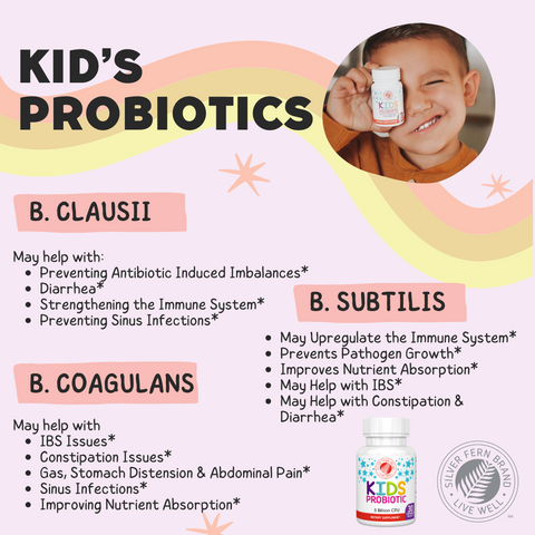 Kids probiotics - gut health, probiotics