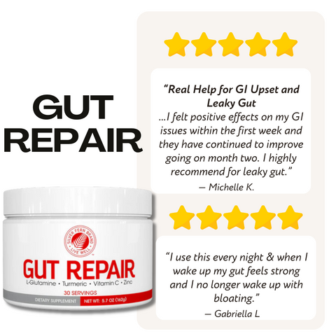 Gut Repair - gut health, bloating, ulcers, leaky gut