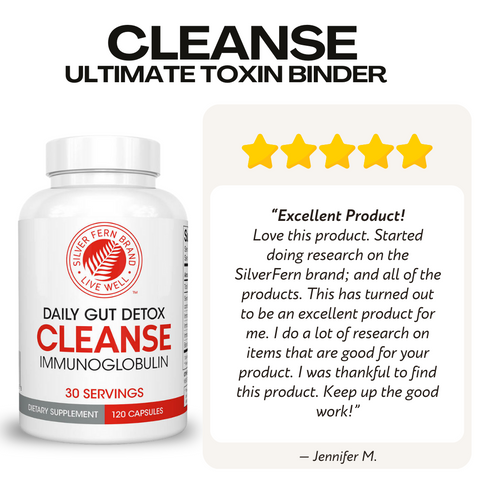 Cleanse, the utlimate toxin binder - gut health, immunoglobulins, albumin