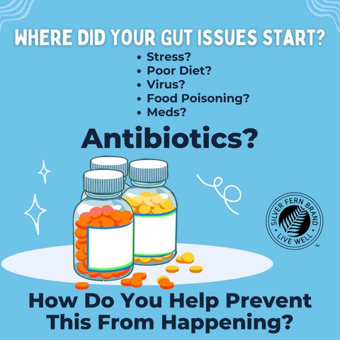 Where did your gut issues start? - gut health, antibiotics, probiotics
