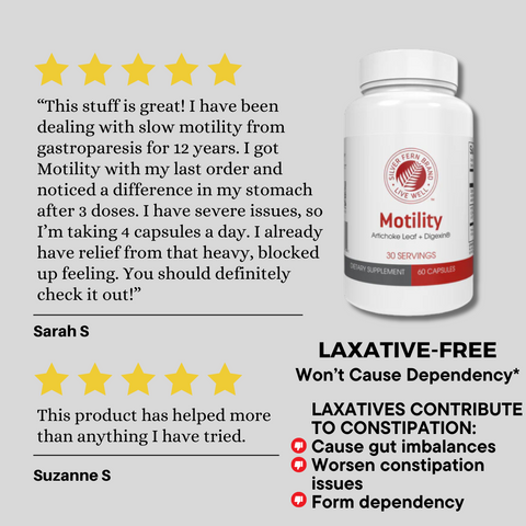 Motility, laxative-free - gut health, constipation