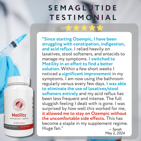 Semaglutides and constipation - gut health, laxative-free