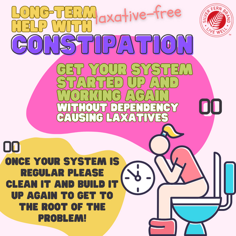 Long-term help with constipation - gut health, laxatives, laxative-free