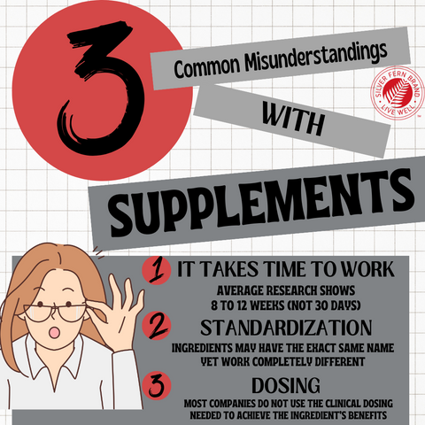 3 common misunderstandings with supplements - gut health, dose, quality