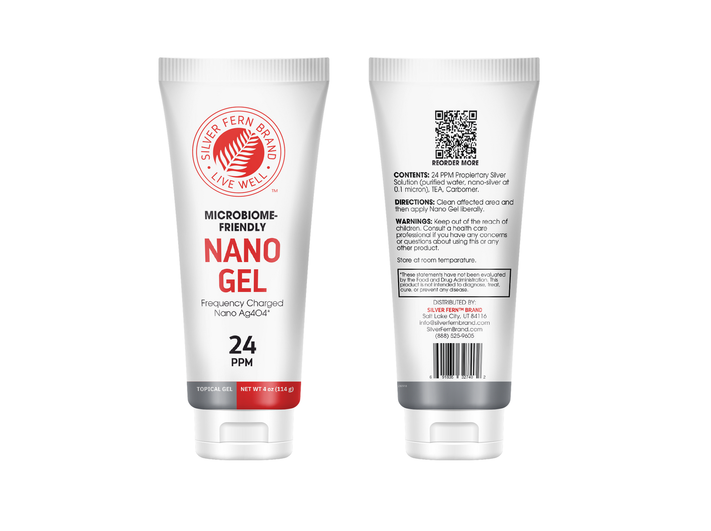 Nano Gel - Frequency Charged Silver - 24PPM