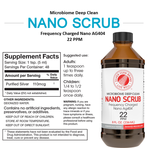 Nano Scrub - Frequency Charged Silver - 22PPM