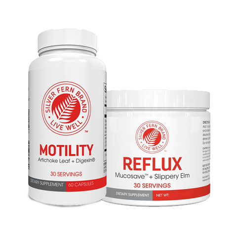 Two dietary supplement containers from the Silver Fern Brand on a white background