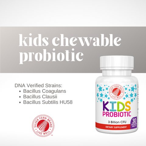 Clinically dosed Kids Probiotic, because kids need probiotics too - gut health