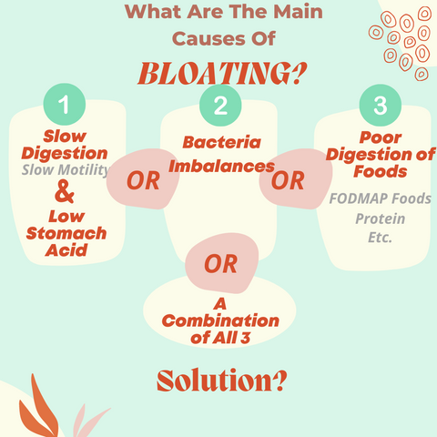 3 Causes of Bloating and how to help them-heartburn, reflux, nausea, constipation