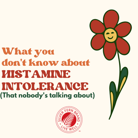 You can help the underlying cause of histamine intolerance - gut health, DAO enzymes, immunoglobulins, mucosal barrier