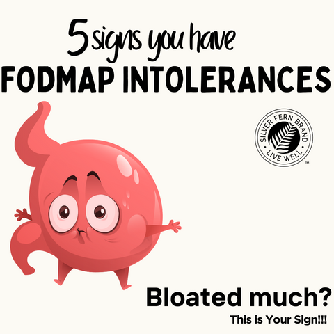 5 signs you have FODMAP intolerances - gut health, digestive enzymes, FODMAP