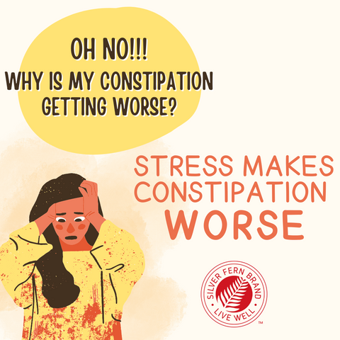 Stressing will only make constipation worse