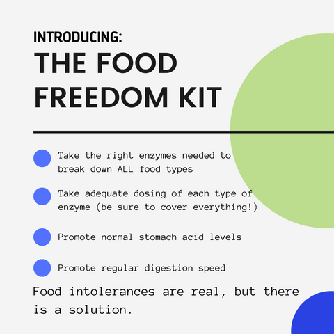 Food Freedom Kit-Struggling with food intolerances but want to enjoy your favorite meals? This kit is for you!