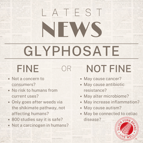 How does a chemical like glyphosate affect gut health? - gut health, probiotics, immunoglobulins