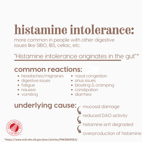 Histamine Intolerance is known to originate in the gut - gut health