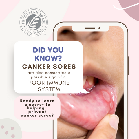 Does a poor immune system contribute to canker sores? - gut health, oral health