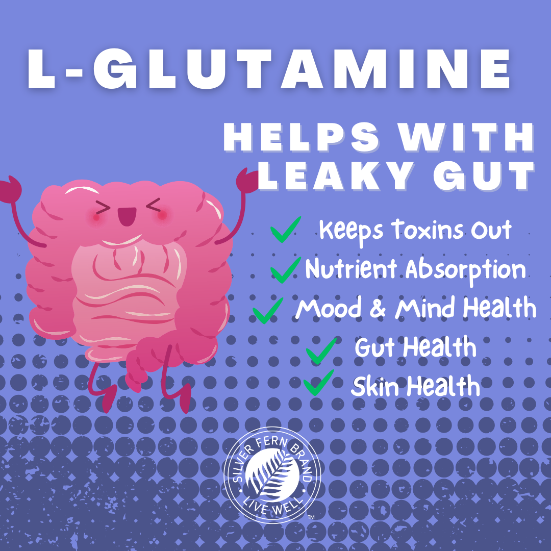 Glutamine for intestinal permeability explained | Glutamine and  Silver  Fern Brand