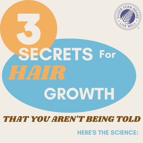 3 secrets for hair growth - gut health, hair supplements