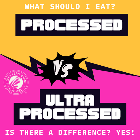 Processed vs. ultra processed foods - gut health, nutrition