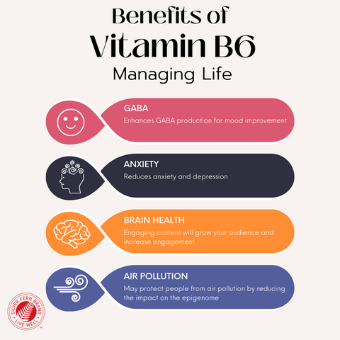 Benefits of Vitamin B6 - mental health, anxiety, depression