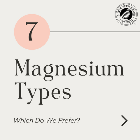 7 types of magnesium - gut health, sleep, mood