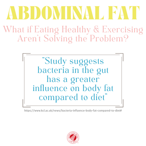 Gut health can affect abdominal fat - probiotics, prebiotics