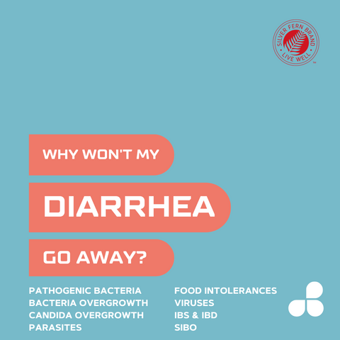 How can you address chronic diarrhea symptoms - gut health, cleanse, immunoglobulins,