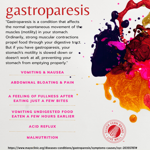 It is not recommended that fiber be used to help gastroparesis, why? - gut health, constipation