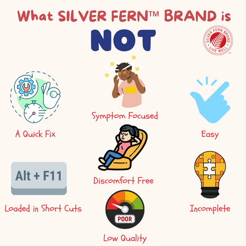What Silver Fern Brand is not - gut health, supplements
