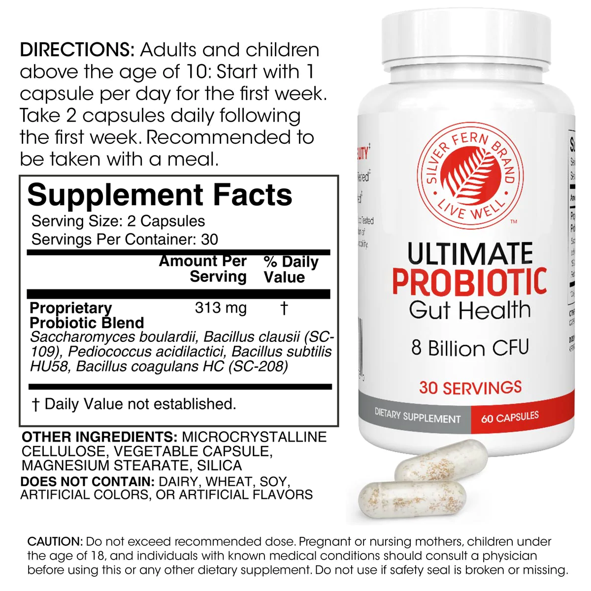 Ultimate Probiotic Supplement Facts