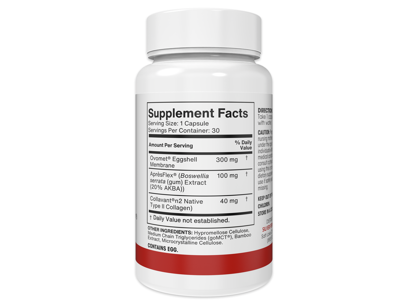 Joint Complex back of bottle