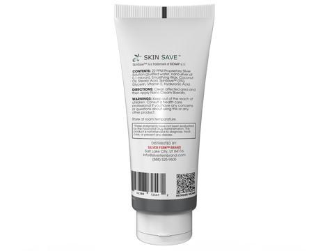 Tube of Skin Save cream on a white background