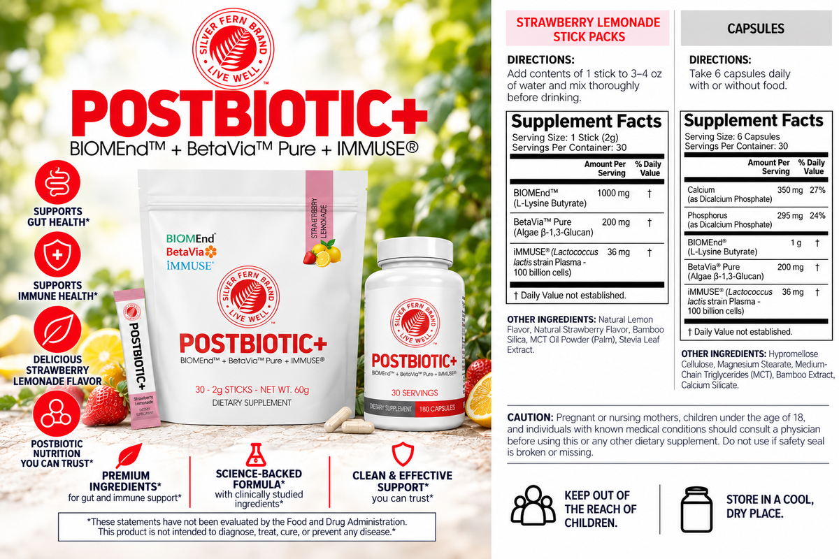 Posbiotic+ Supplemental Facts
