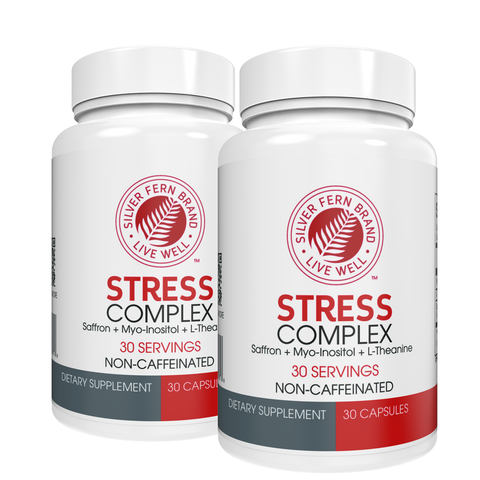 Silver Fern Stress Complex Supplement Without Caffeine Sleep, Worry, Mood & More with Saffron Supplements, L Thean Silver Fern Stress Complex Supplement Without Caffeine Sleep, Worry, Mood & More with Saffron Supplements, L Thean