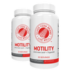 Two bottles of Silver Fern Brand Motility dietary supplements on a white background