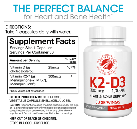 100% Whole Food Multivitamin & K2-D3 - Vitamin and Mineral Combo
