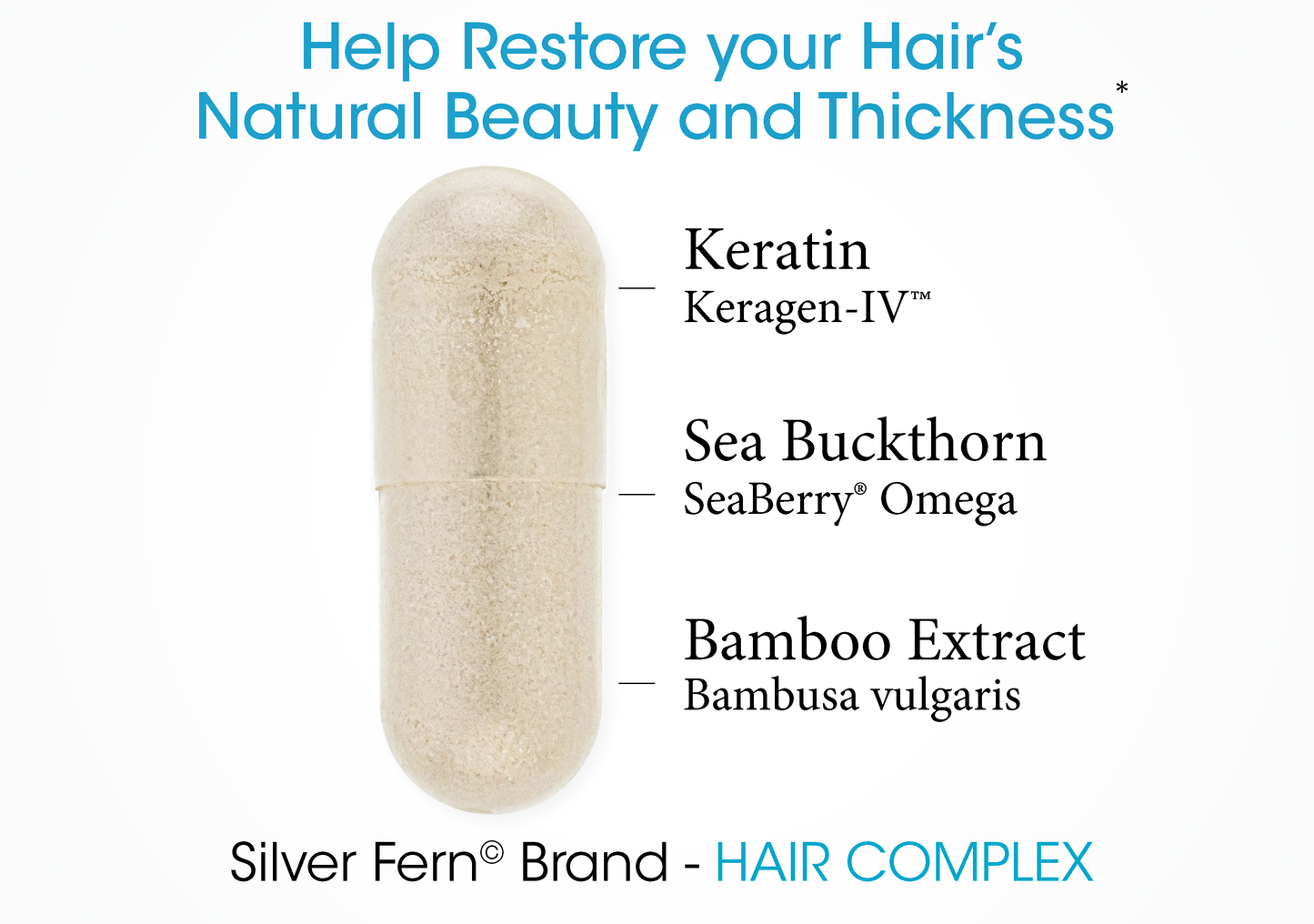 Hair Complex - Keratin, Sea Buckthorn, and Silica